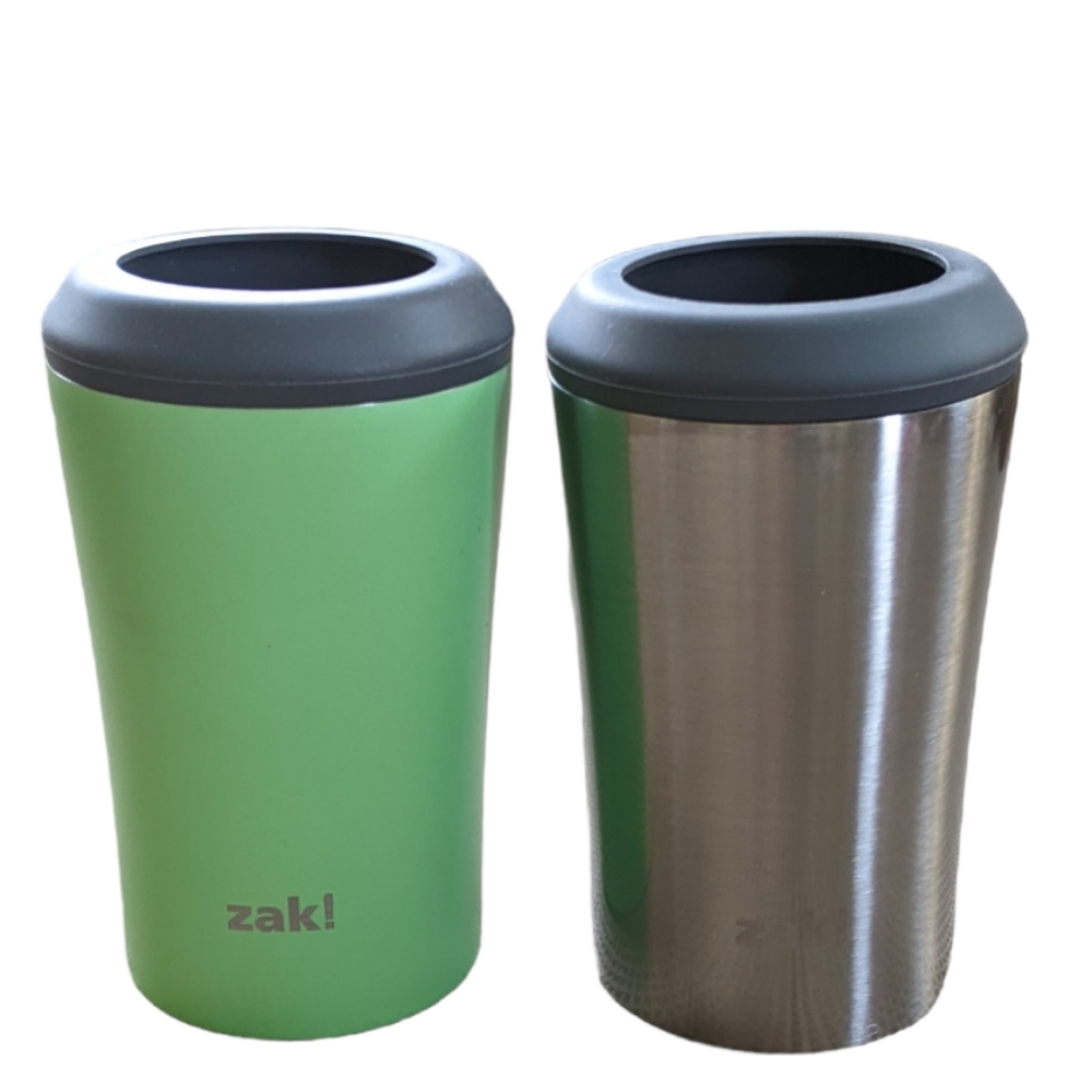 Zak, set of two slim and regular can koozies